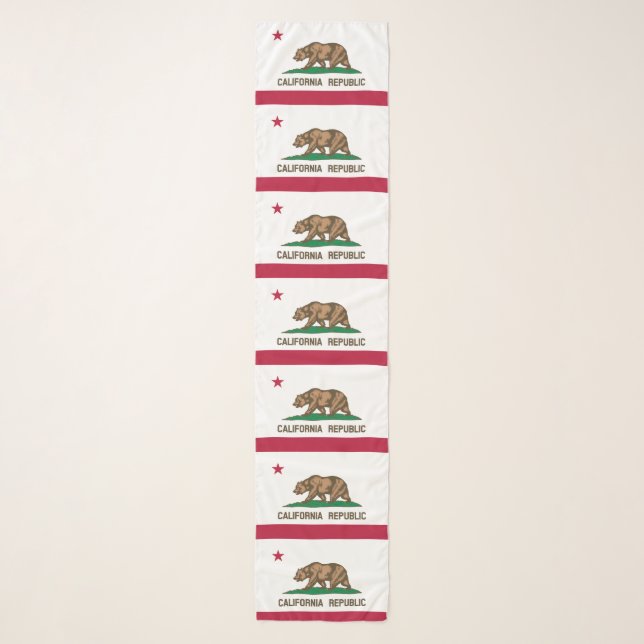 California Republic State Flag Scarf (Front)