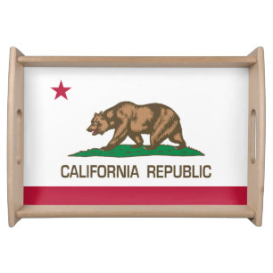 California Republic (State Flag) Serving Tray