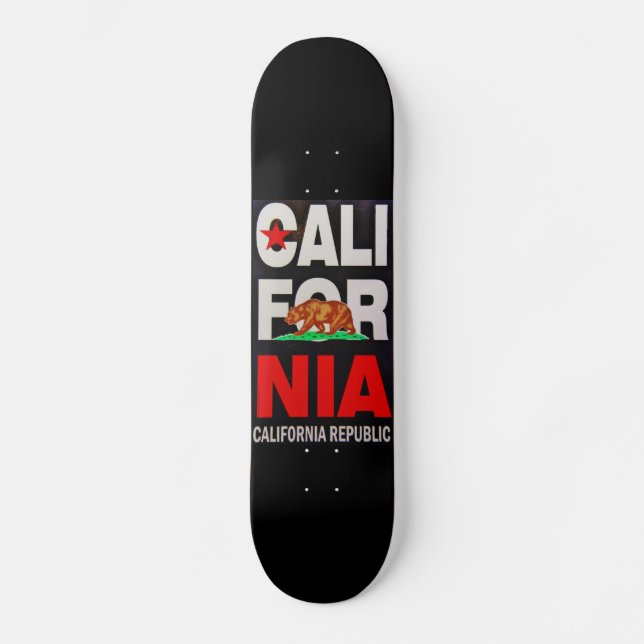 California Republic State Flag Skateboard (Front)