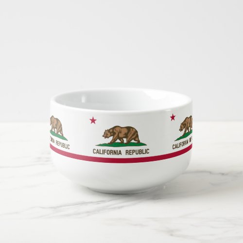 California Republic State Flag Soup Mug