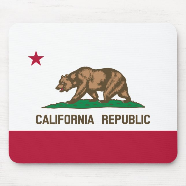 California Republic state flag standard Mouse Pad (Front)