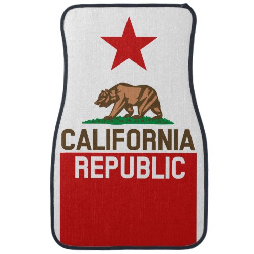 CALIFORNIA REPUBLIC State Flag Star Car Mat