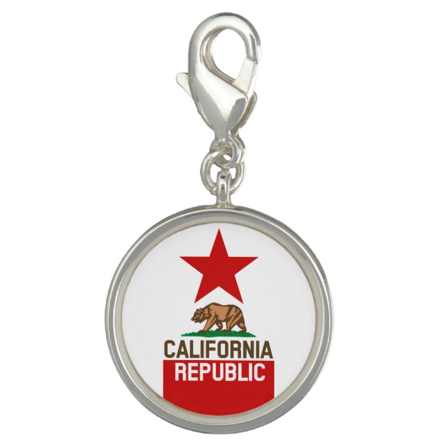 CALIFORNIA REPUBLIC State Flag Star Charm (Front)