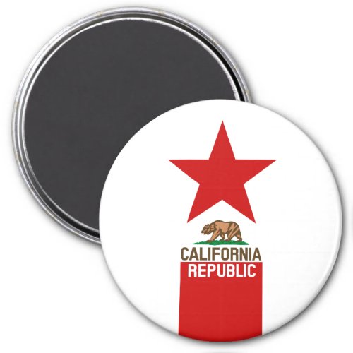 CALIFORNIA REPUBLIC State Flag Star Magnet