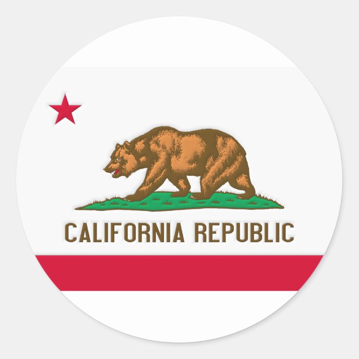 California Republic State Flag Stickers