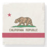 California Republic State Flag Stone Coaster