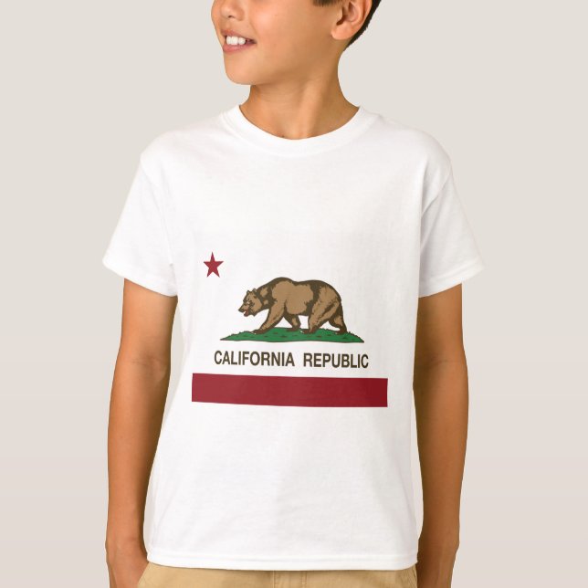 california republic state flag T-Shirt (Front)