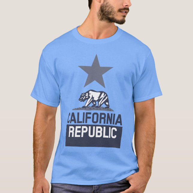 CALIFORNIA REPUBLIC State Flag T-Shirt (Front)
