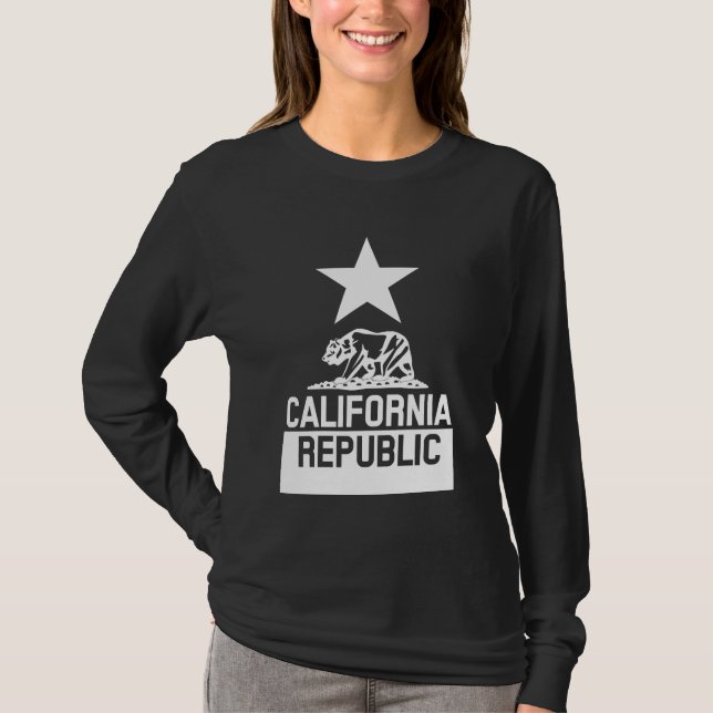 CALIFORNIA REPUBLIC State Flag T-Shirt (Front)