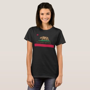 California Republic State Flag T-shirt by Lonestardesigns2020 at Zazzle