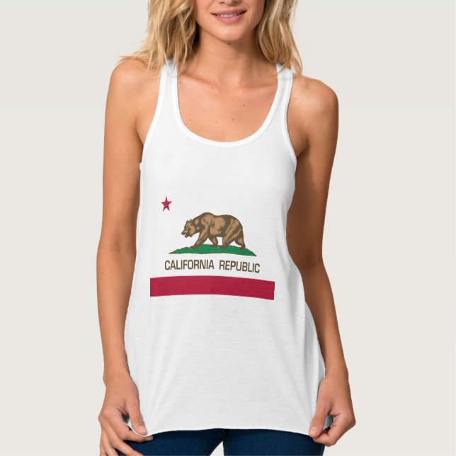 California Republic (State Flag) Tank Top (Front)