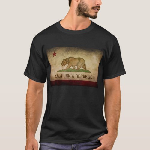 California Republic State Flag Tee Shirt