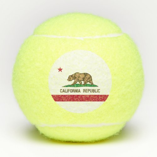 California Republic State Flag Tennis Balls