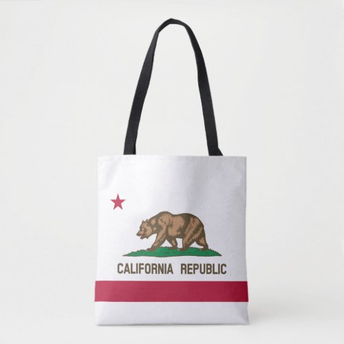 California Republic State Flag Tote Bag