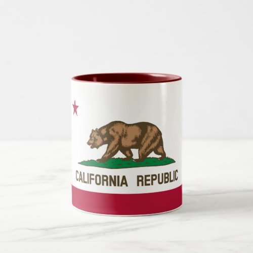 California Republic State Flag Two_Tone Coffee Mug