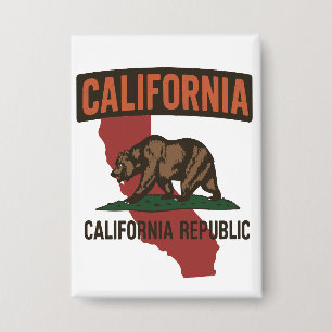 California Republic state pride Button