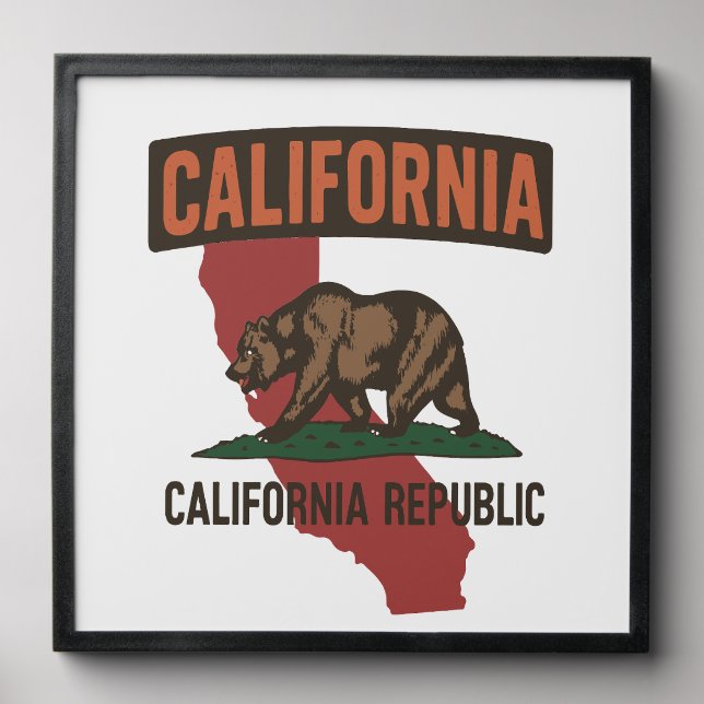 California Republic state pride Peel And Stick Photo Tile (Front Set)