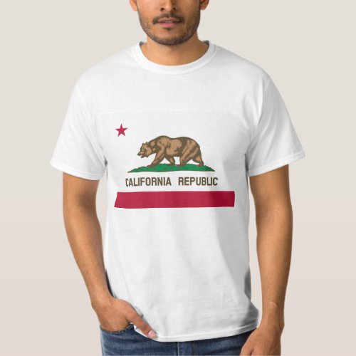 California Republic United States State Flag T_Shirt