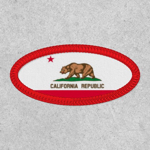 CALIFORNIA REPUBLIC USA American State Flag Patch