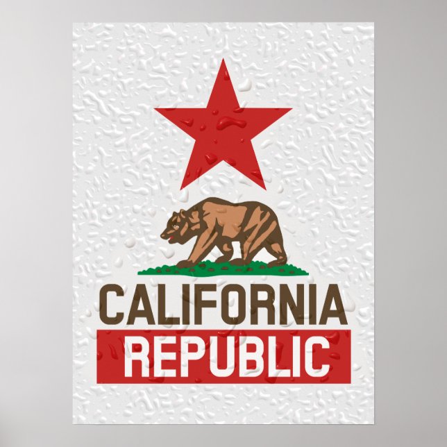 California  Republic Wet Poster (Front)