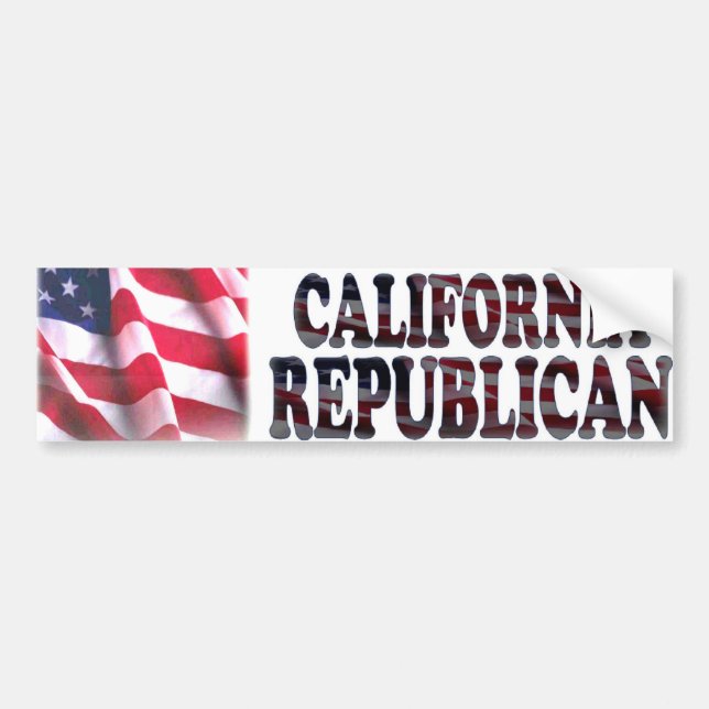 California Republican Bumper Sticker (Front)