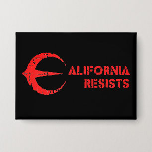 California Resists Rectangular Button 3.5" x 2.5"