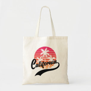 California Retro Sunset Tote Bag