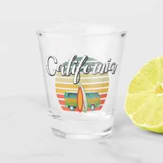 California Retro Surf Shot Glass