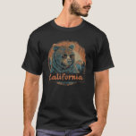 California Retro Surf Vintage Surfer Beach Palm Tr T-Shirt