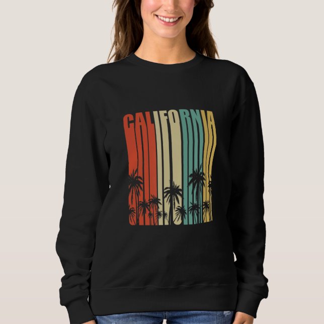 California Retro  Surfer Beach Cali Venice Summer Sweatshirt (Front)