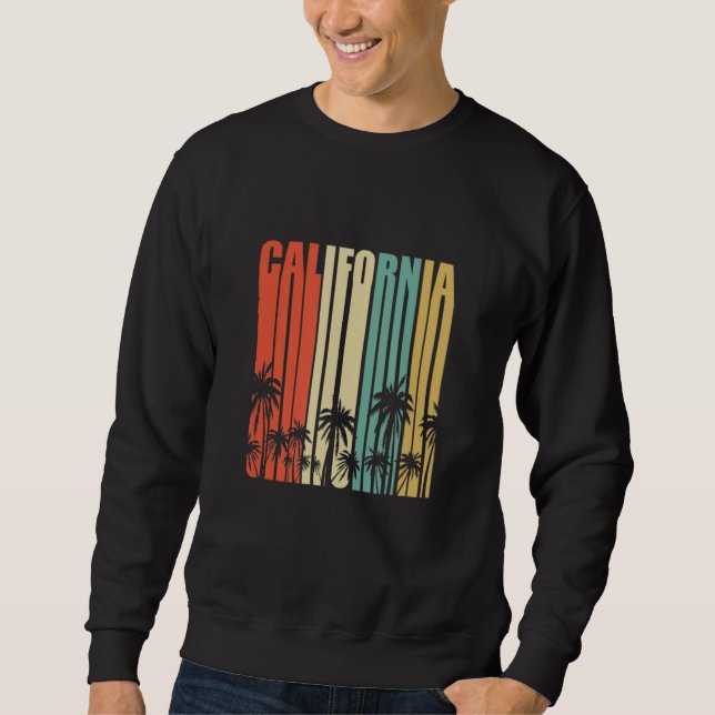California Retro  Surfer Beach Cali Venice Summer Sweatshirt (Front)