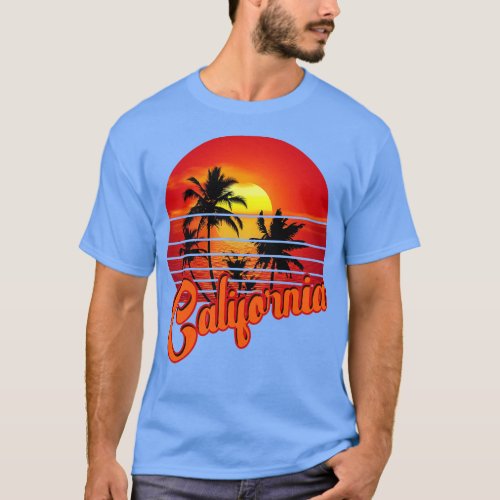 California Retro Vintage Sunset Beach 70s 80s 1 T_Shirt