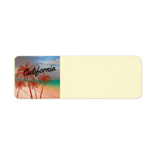 California Return Address Label