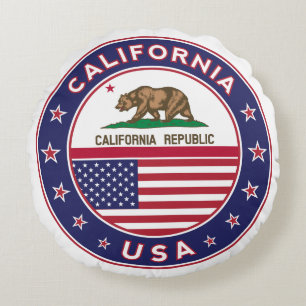 California Round Pillow