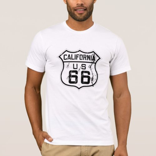 california route-66 historical cool t-shirt design