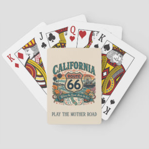 California Route 66 Mother Road Game Poker Cards
