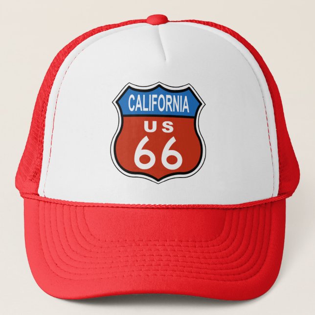 California Route US 66 Trucker Hat (Front)