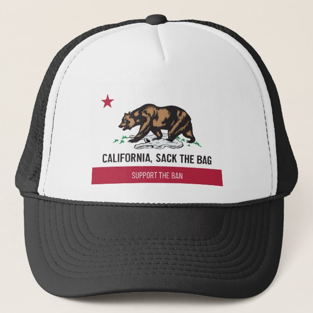 California, Sack the Bag Trucker Hat (Front)