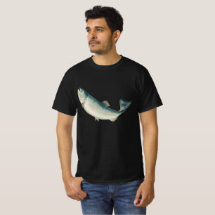 California Salmon by S.A. Kilbourne, Vintage Fish T-Shirt