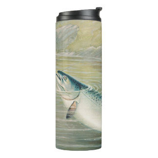 California Salmon by S.A. Kilbourne, Vintage Fish Thermal Tumbler