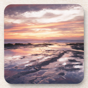 California, San Diego, Sunset Cliffs, Sunset 1 Drink Coaster