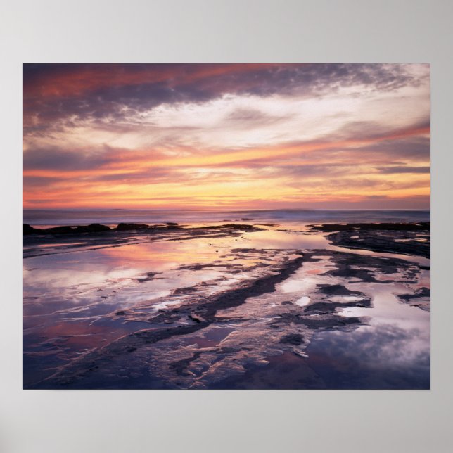 California, San Diego, Sunset Cliffs, Sunset 1 Poster (Front)