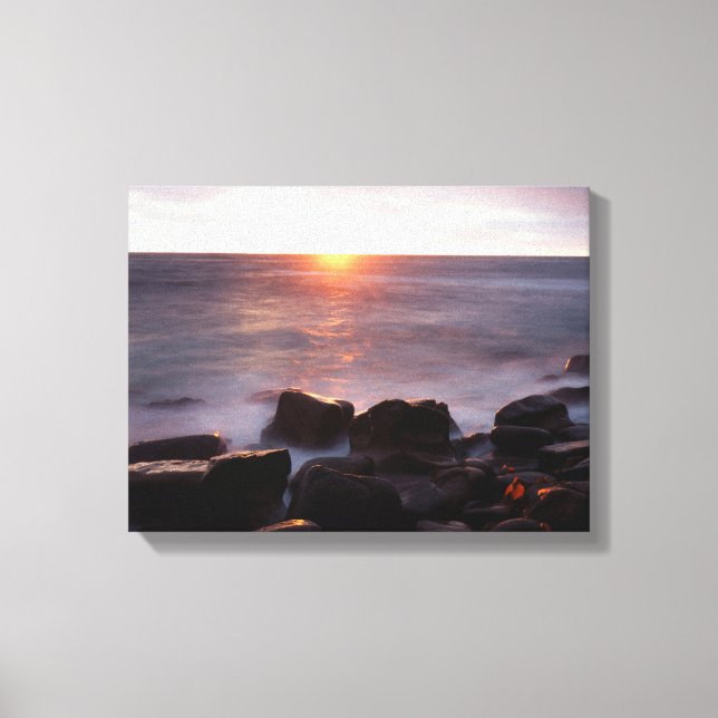 California, San Diego, Sunset Cliffs, Sunset 2 Canvas Print (Front)
