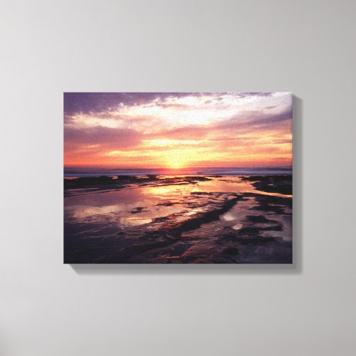 California San Diego Sunset Cliffs Sunset 3 Canvas Print