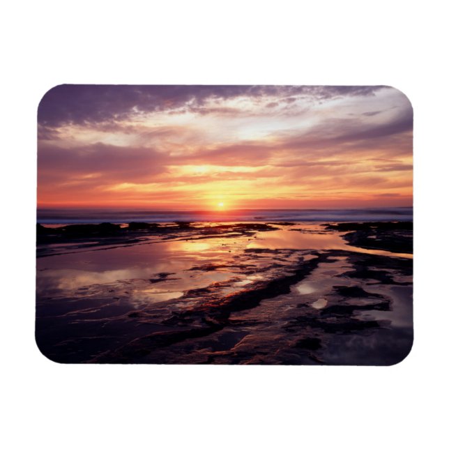 California, San Diego, Sunset Cliffs, Sunset 3 Magnet (Horizontal)
