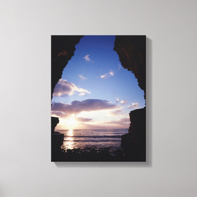 California, San Diego, Sunset Cliffs, Sunset 5 Canvas Print (Front)