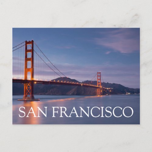 California San Francisco Golden Gate Bridge Postca Postcard