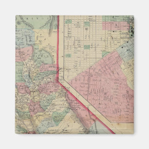 California, San Francisco Map by Mitchell Magnet