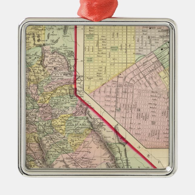 California, San Francisco Metal Ornament (Front)