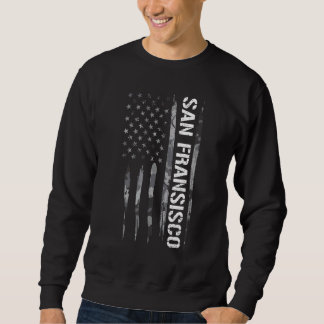 California San Fransisco American Flag Sweatshirt